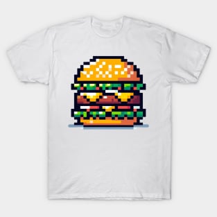 Cheeseburger Pixel Art T-Shirt